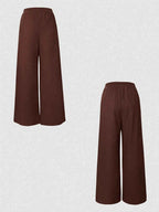 One Button Sleeveless Top and Pants Set