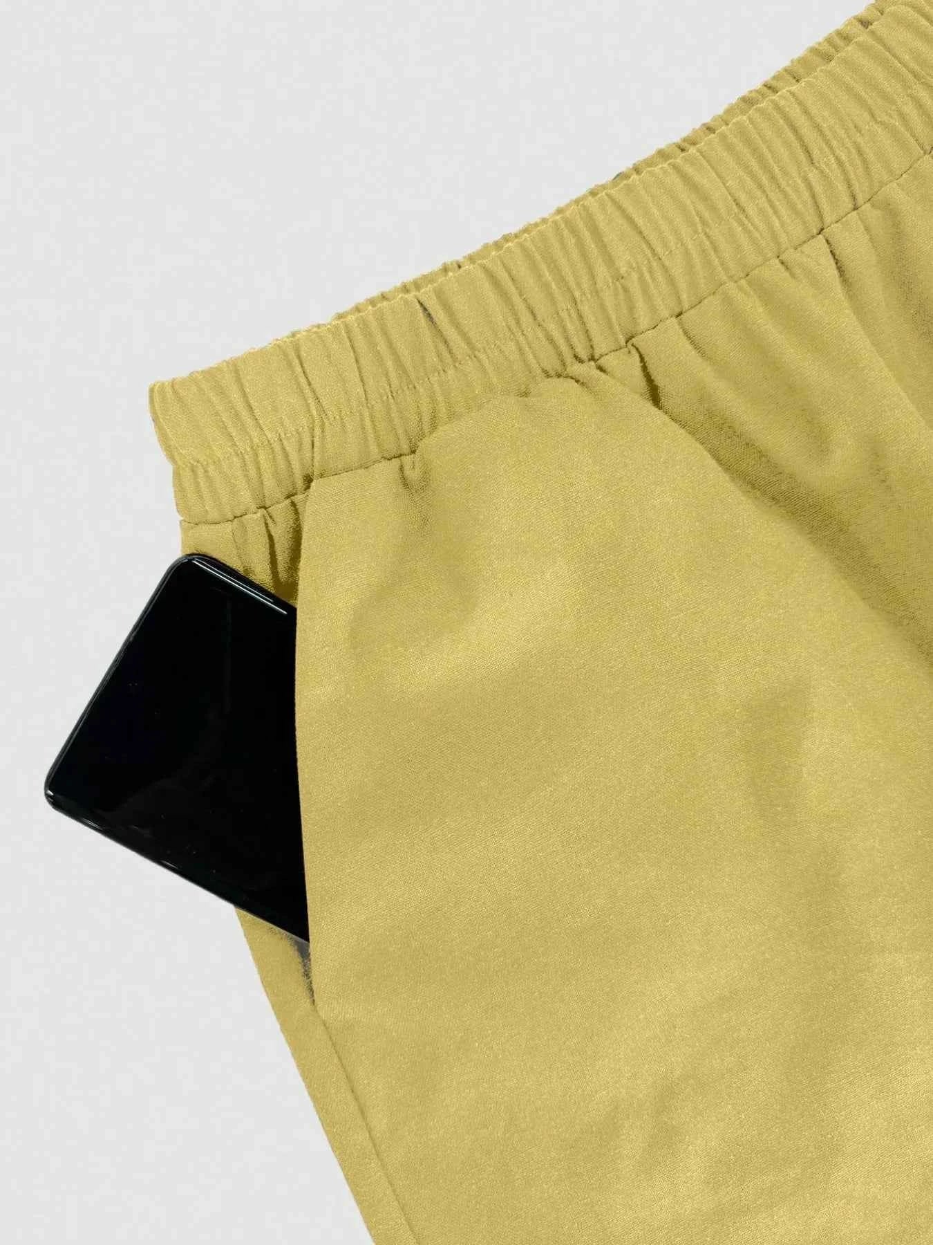 One Button Sleeveless Top and Pants Set