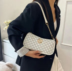 French Vintage Underarm Crossbody Bag for Women
