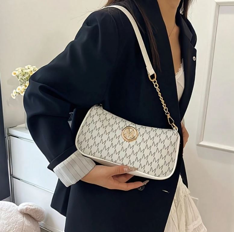 French Vintage Underarm Crossbody Bag for Women