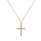 Cross Gold Plated Stainless Steel Necklace - Nine2Nine