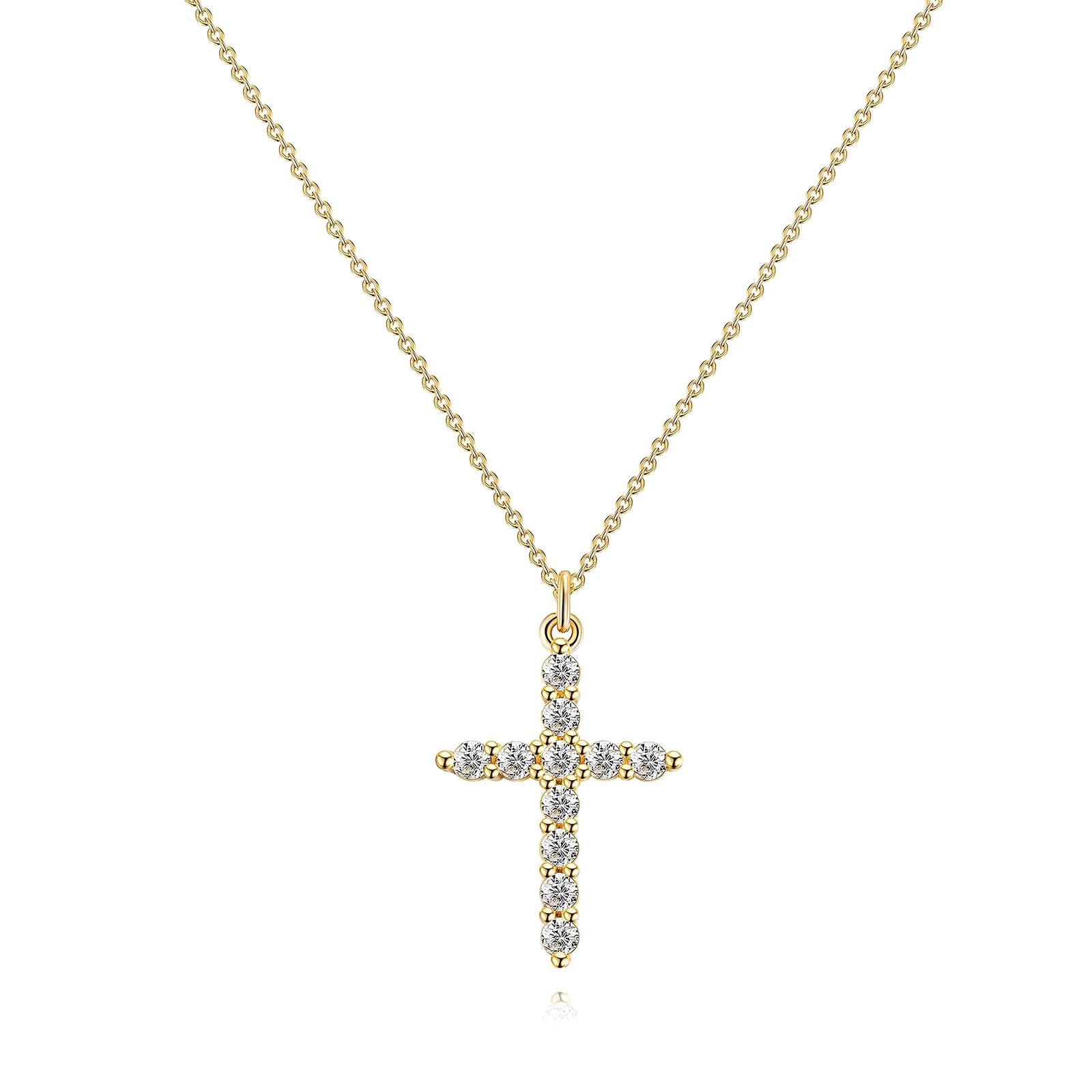 Cross Gold Plated Stainless Steel Necklace - Nine2Nine