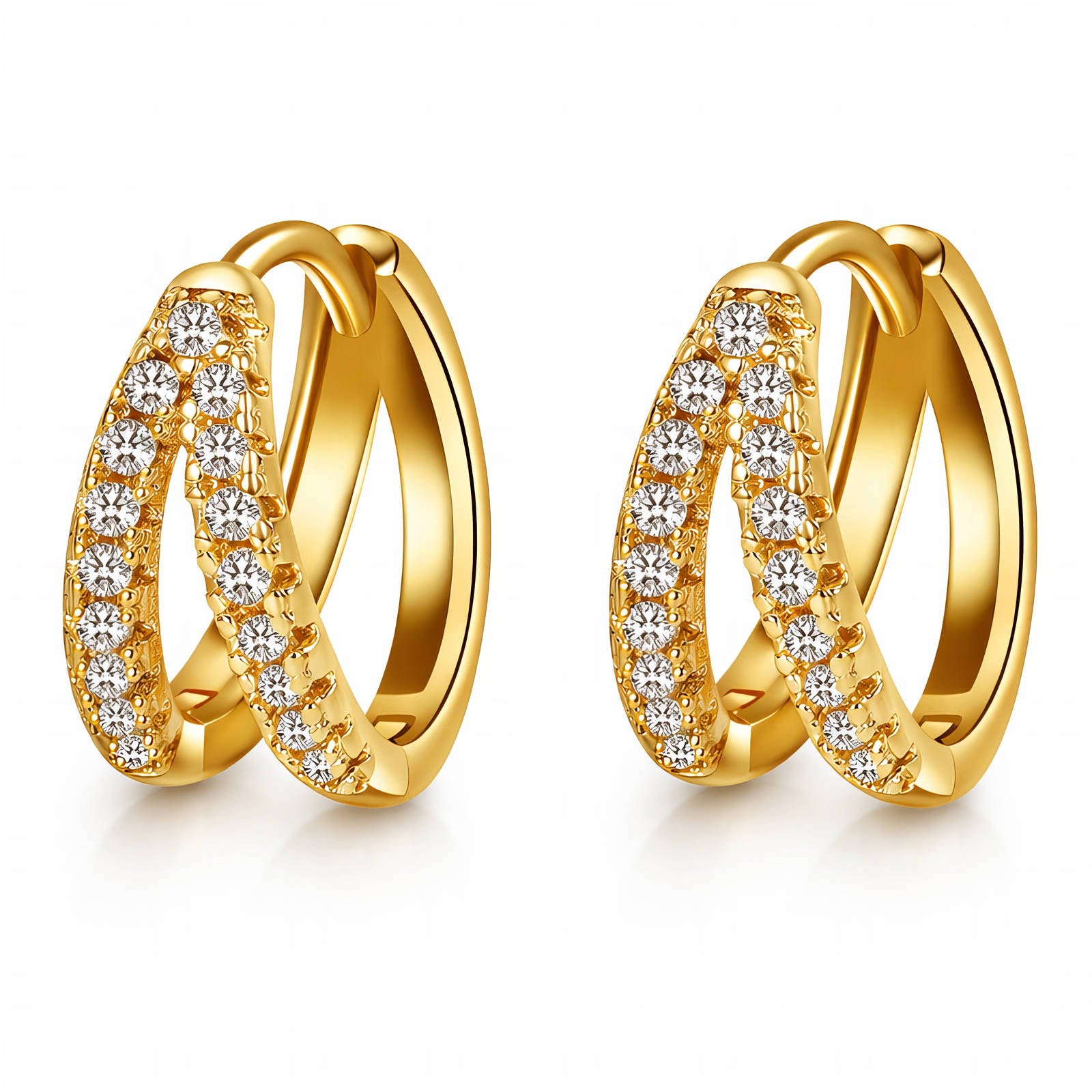 Gold Plated Stainless Steel Earrings - Nine2Nine