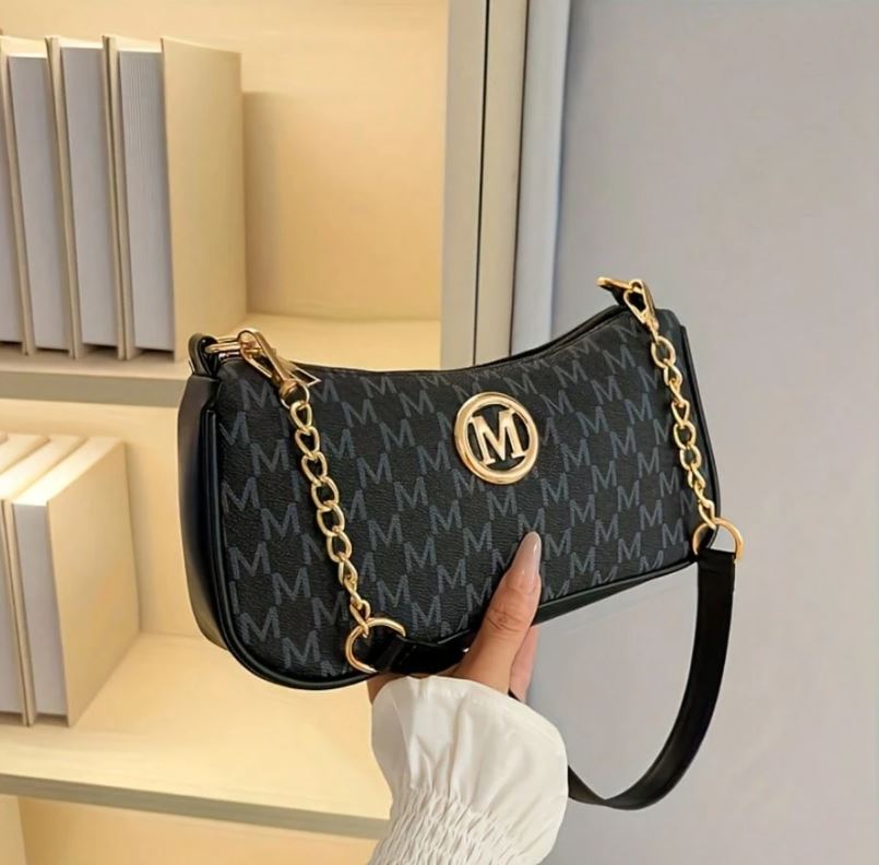 French Vintage Underarm Crossbody Bag for Women