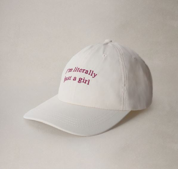“I’m Literally Just a Girl” Embroidered Baseball Cap