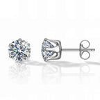 Cubic Zirconia Plated Stainless Steel Earrings